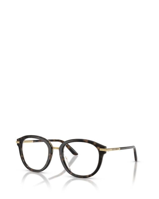 Dolce & Gabbana Black Eyewear Round Frame Glasses