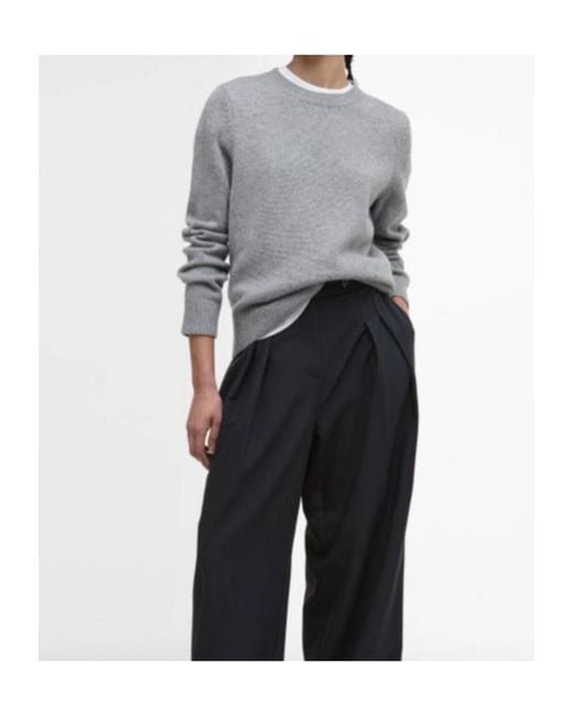 Barbour Gray Crewneck Sweater