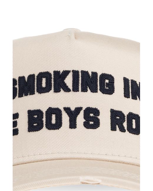 DSquared² White College Distressed Baseball Cap for men
