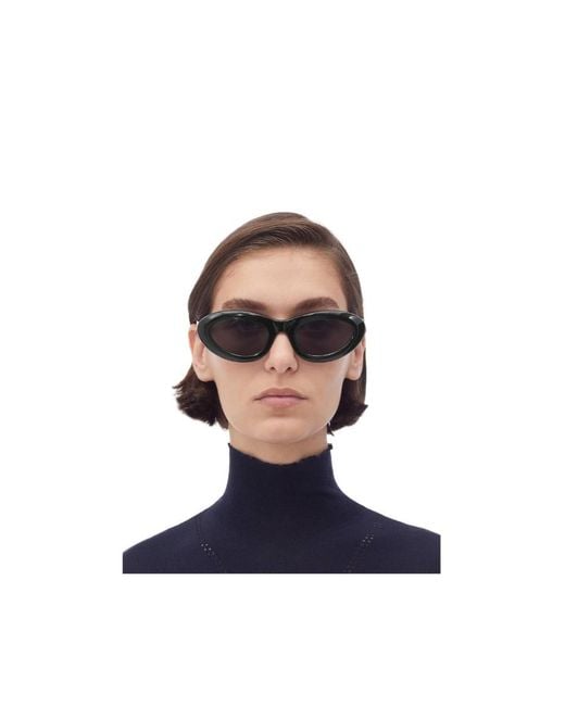 Bottega Veneta White Logo Sunglasses for men