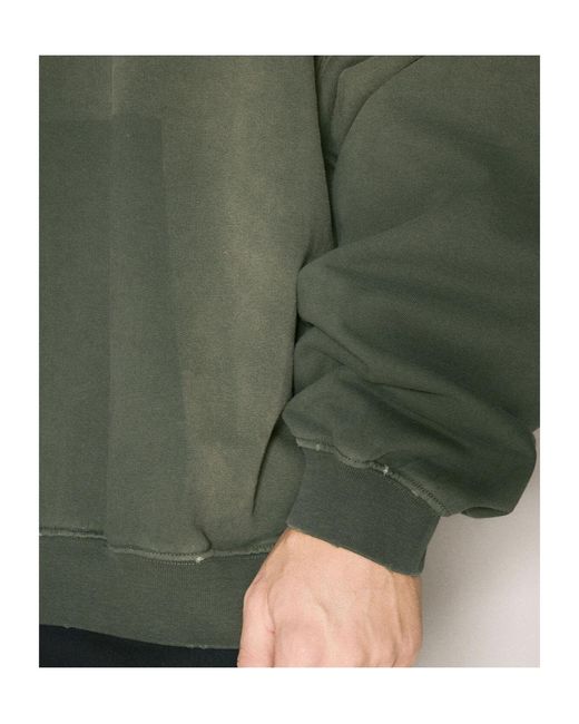 032c Green Hooded Sweater for men