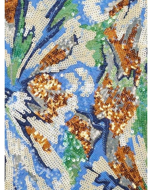 Rabanne Blue Patterned Skirt