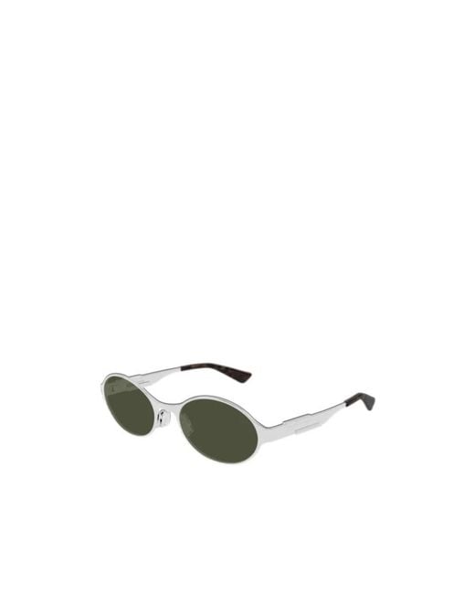 Bottega Veneta Green Eyewear Round Frame Sunglasses for men