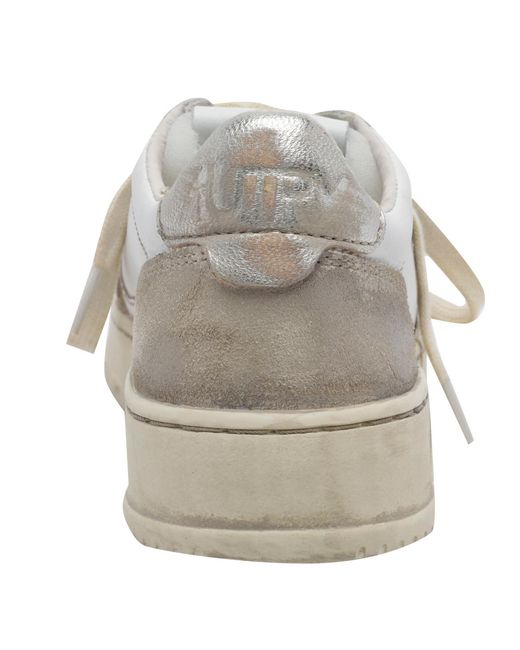 Autry Gray Medalist Low-Top Sneakers