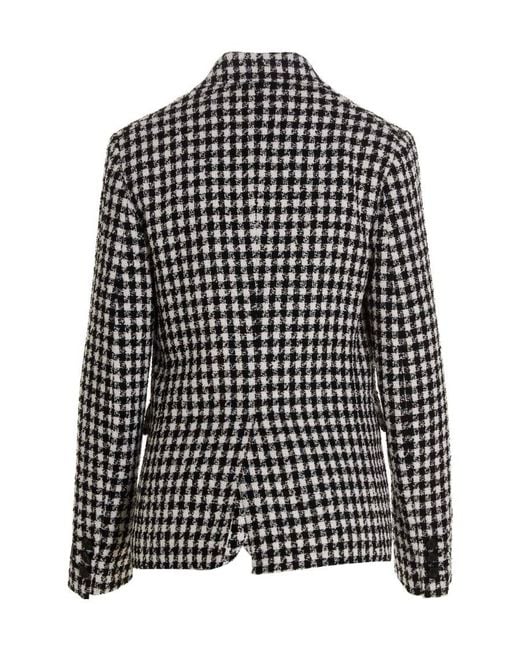 Versace Black Single-Breatsed Blazer