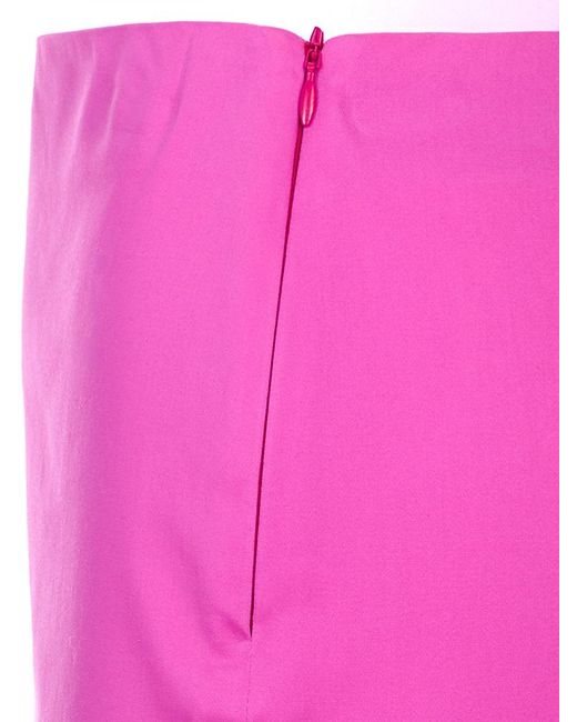 Gianluca Capannolo Pink Zip-Fastening Mini Skirt