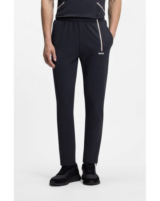 Boss Blue Active Tracksuit Bottoms for men