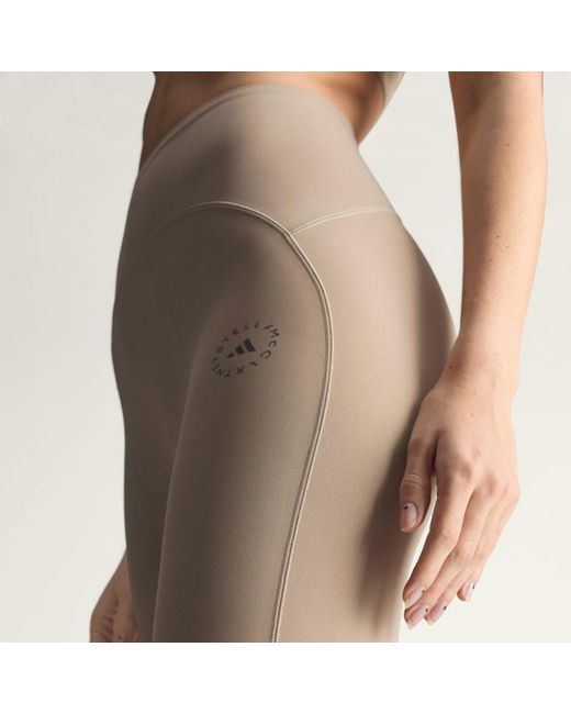 Adidas By Stella McCartney Natural Studio Ruched Leggings