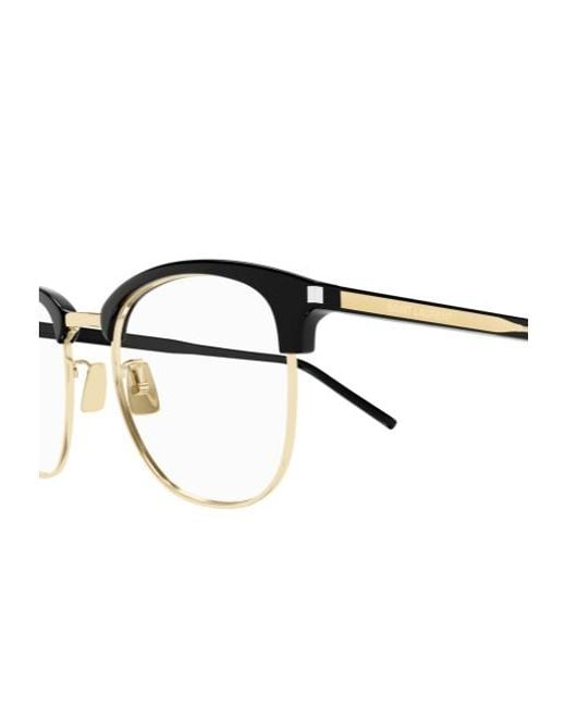 Saint Laurent White Eyewear Sl 779 Browline Glasses for men