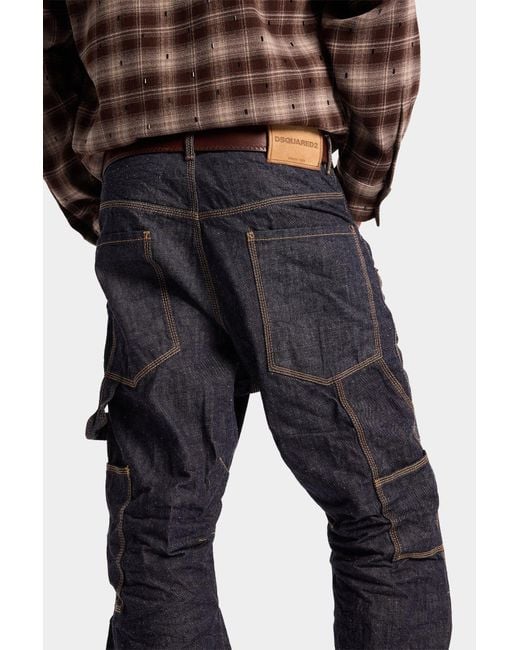DSquared² Blue Japanese-Rinse Kawaii Jeans for men