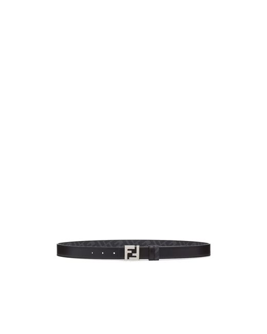 Fendi White Squared Ff Reversible Belt for men