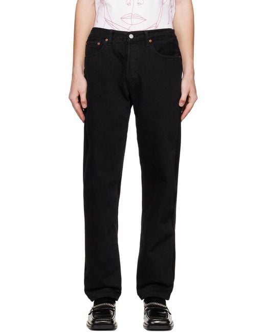 Bless Black X Levi's Logo Casual Pants for men