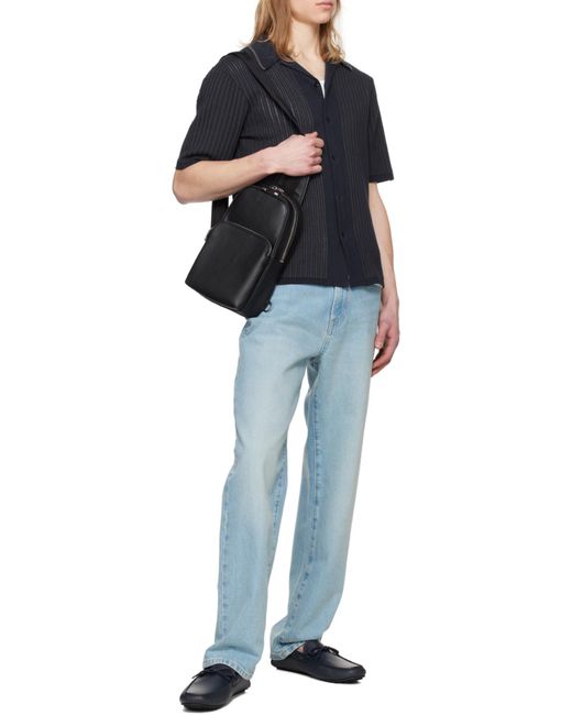 Boss Black Zipper Shoulder Bag for men