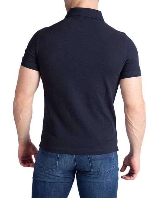 K-Way Blue Amedee Piqué Polo Shirt for men