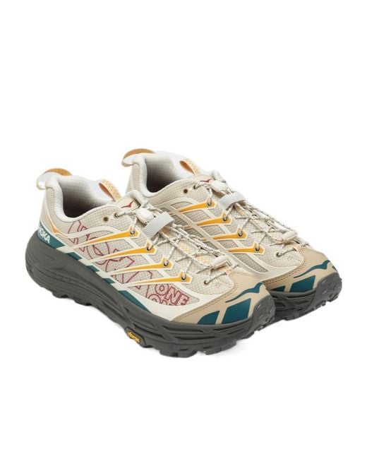Hoka One One Gray Trail Logo Running Shoes for men