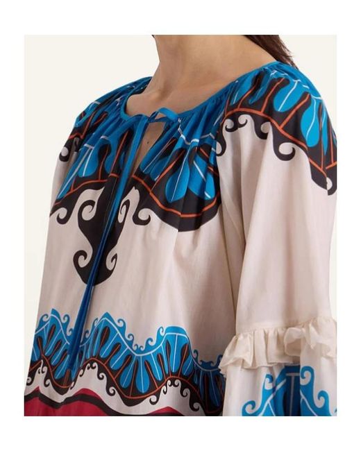 LaDoubleJ Blue X Mother Boho Blouse