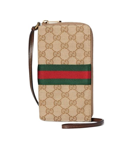 Gucci Multicolor Gg Case For Iphone With Strap for men
