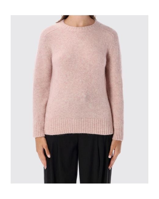 Soeur Pink Envie Crewneck Knitted Sweater