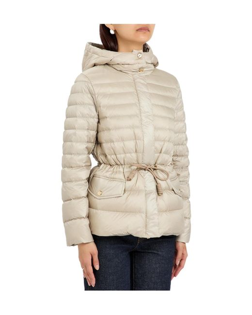 Moncler Natural Hooded Padded Nylon Jacket