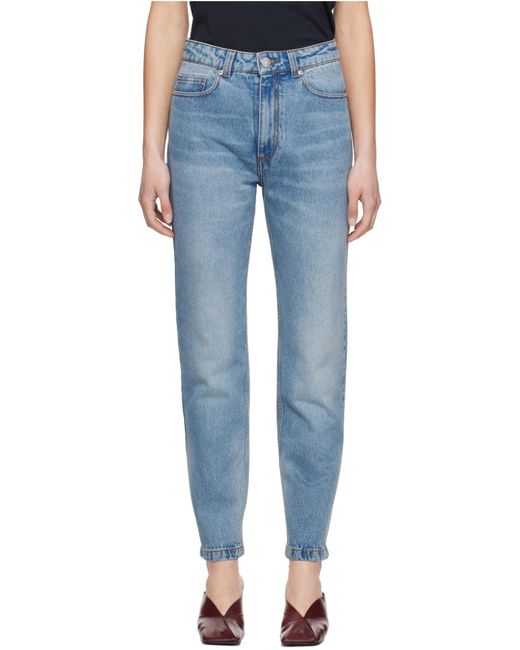 AMI Blue Jeans With Belt Loops