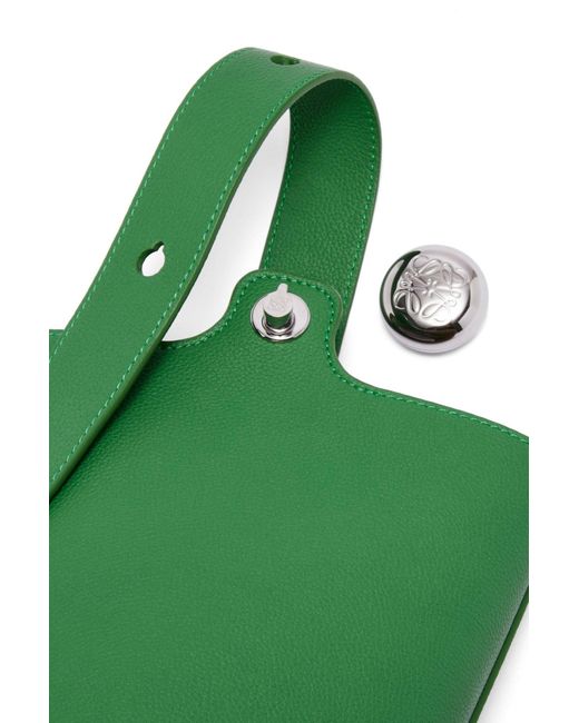 Loewe Green Mini Pebble Bucket