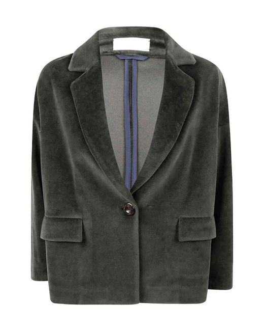 Circolo 1901 Black Single-Breasted Blazer