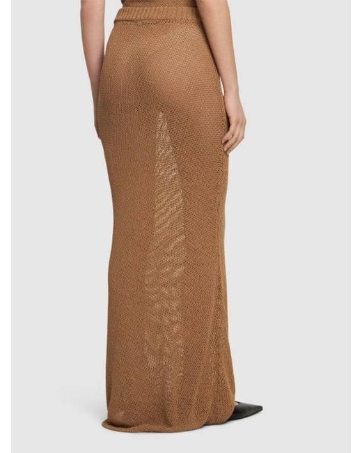 AYA MUSE Natural Knitted Skirt