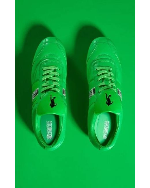 Bikkembergs Green Soccer Round Toe Sneakers for men