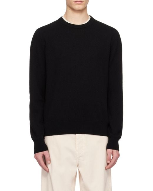 The Row Blue Crew Neck Cashmere Sweater for men