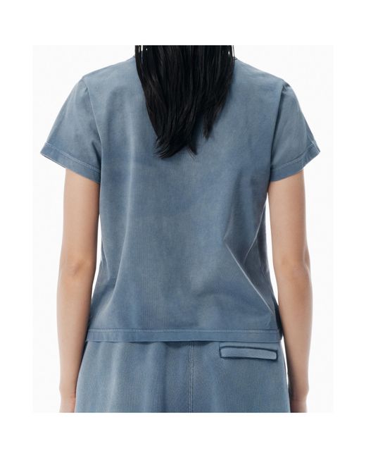 Alexander Wang Blue T By Regular Fit Crewneck T-Shirt