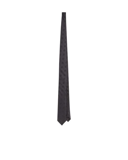 Dolce & Gabbana White Monogram-Jacquard Tie for men