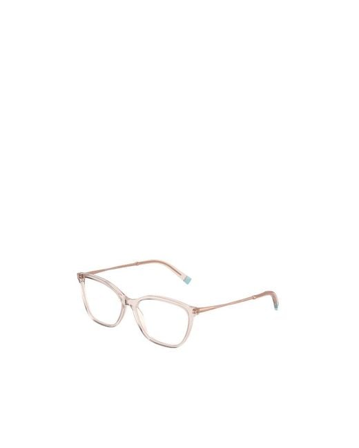 Tiffany & Co White Rectangle Frame Glasses