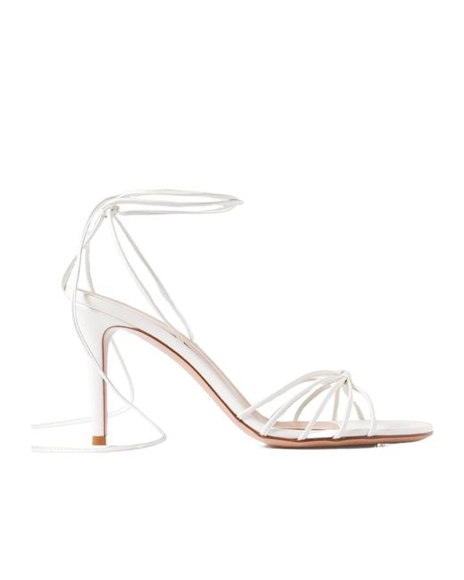 Gianvito Rossi White Gwyneth 85 Leather Sandals