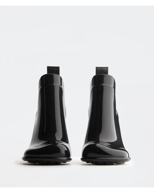 Bottega Veneta Black Shine Heeled Ankle Boots