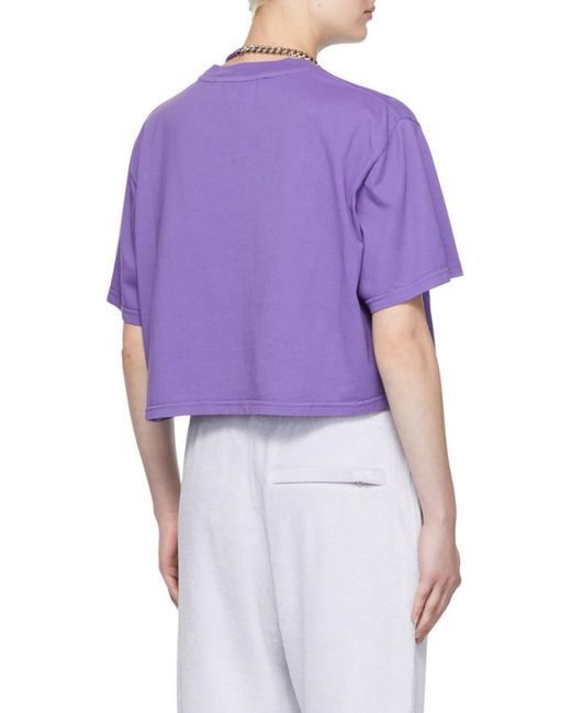 1017 ALYX 9SM Purple 1017 9Sm Cropped Logo T-Shirt