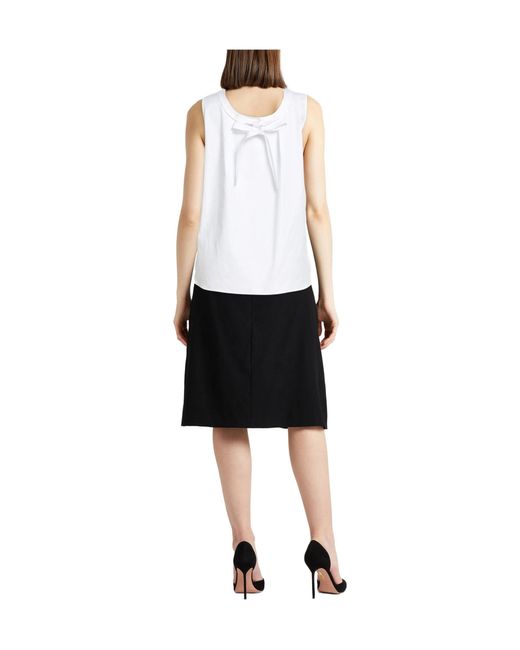 Max Mara White Solid Color Tops