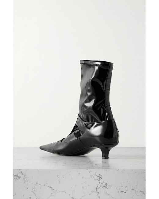The Row Black Pointed Ankle Boots