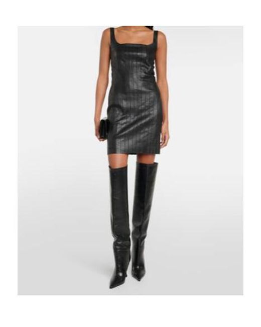 Stouls Black Nino Leather Minidress
