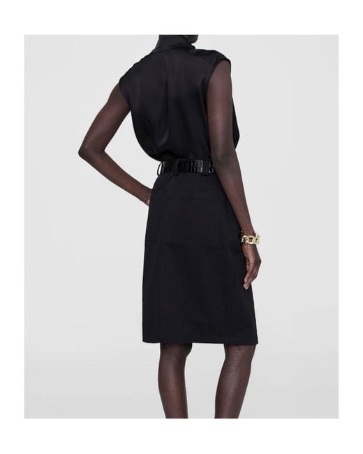 Anine Bing Black Belt Loop Skirt