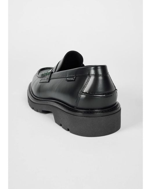 Paul Smith Black Ps Paul Smith Round Toe Loafers for men