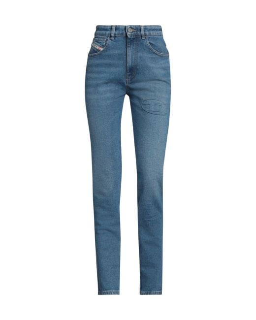 DIESEL Blue Solid Color Skinny Jeans