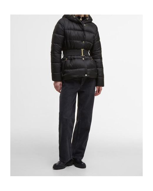 Barbour Black Hooded Cotton Jacket