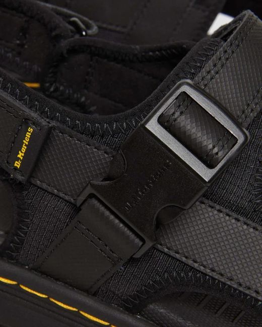 Dr. Martens Black Forster Poly Webbing Sandals for men