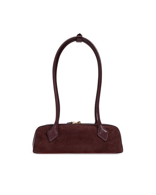 Alaïa Purple Teckel Small Suede Shoulder Bag