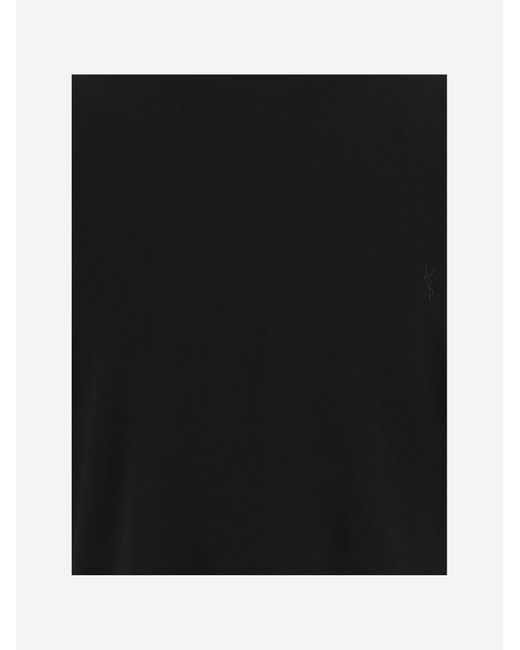 Saint Laurent Black Short-Sleeved T-Shirt for men