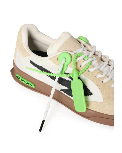 Off-White c/o Virgil Abloh Green End Of Play Low-Top Sneakers