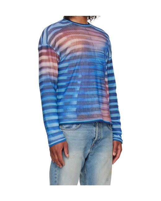 Jean Paul Gaultier Blue The Oversized Air Top for men