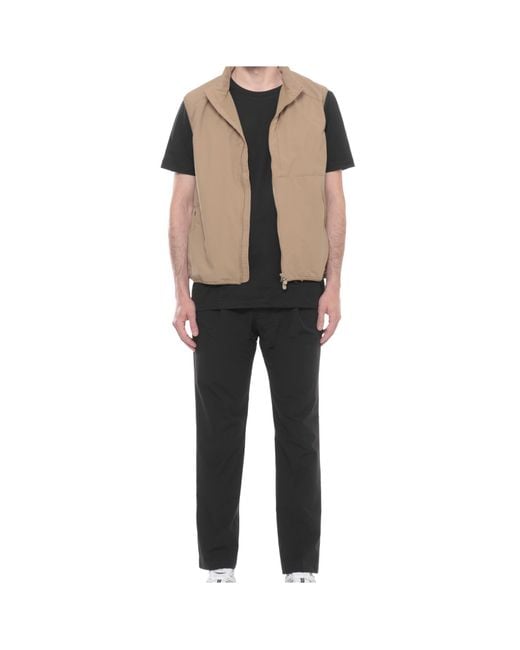 Save The Duck Natural Zip-Front Sleeveless Jacket for men