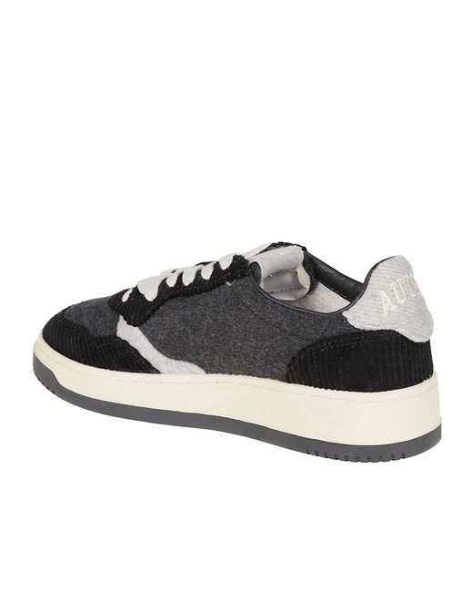 Autry Black Medalist Low Sneakers