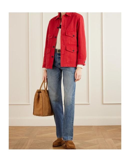 Nili Lotan Blue Briana Straight-Leg Jeans